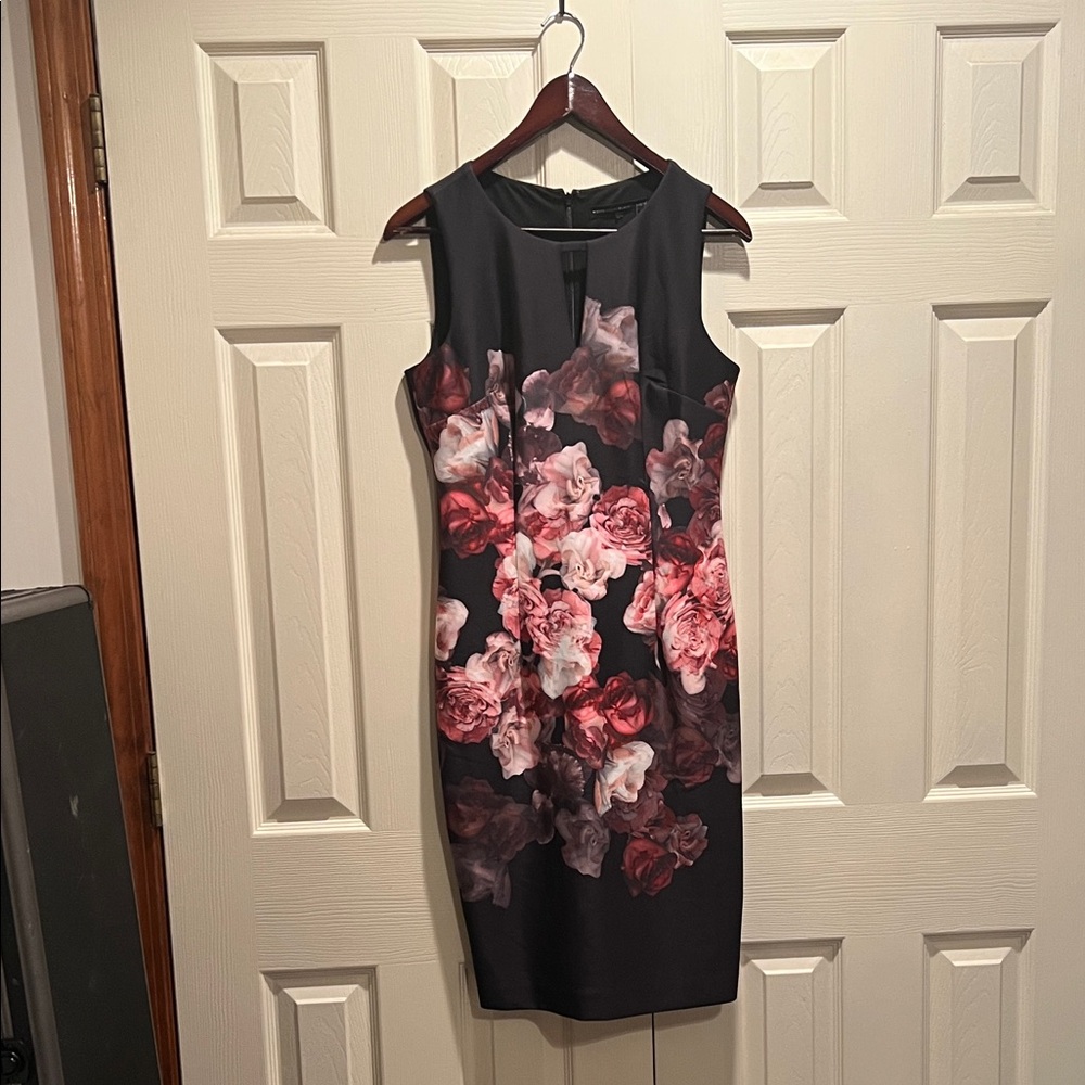 White House Black Market Floral Print Midi Dress